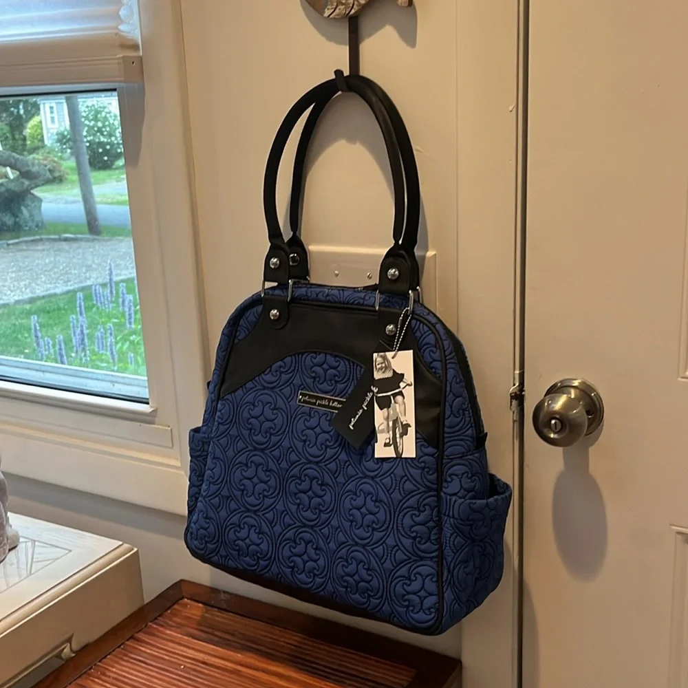 Petunia Pickle Bottom Westminster Stop Embossed Satchel Diaper Bag,NWT